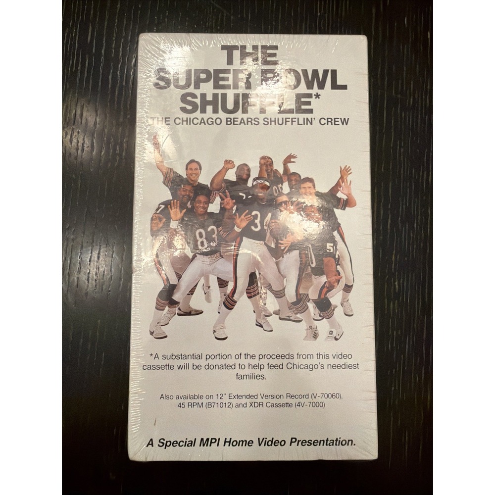 The Super Bowl Shuffle Chicago Bears Shufflin Crew VHS Sealed 1985 (E)